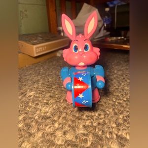 Vintage Drum Playing Toy Marching Rabbit -Battery Operated